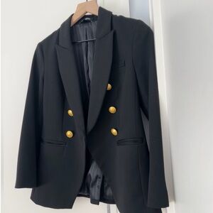 EXPRESS Black Blazer with Gold Buttons
